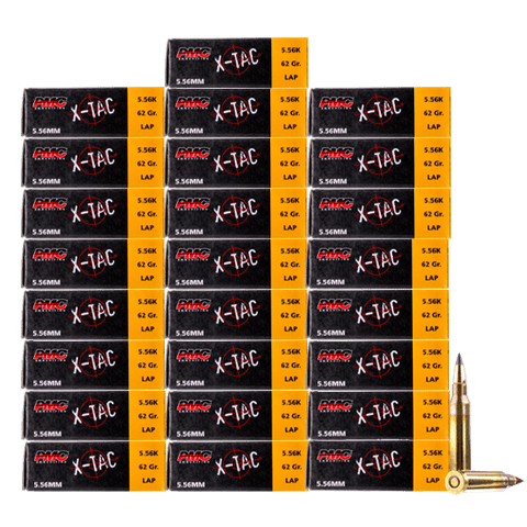 5.56 NATO - PMC X-Tac 62 Grain Green Tip - 500 Rounds