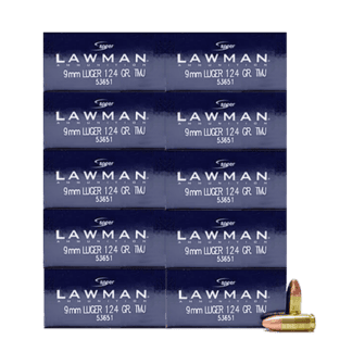 9mm - Speer Lawman 124 Grain TMJ - 500 Rounds