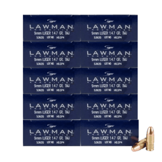9mm - Speer Lawman 147 Grain Full Metal Jacket - 500 Rounds