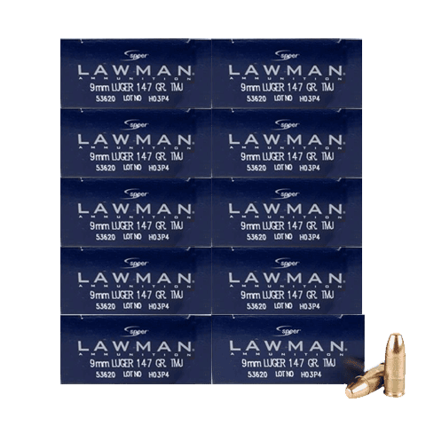 9mm - Speer Lawman 147 Grain Full Metal Jacket - 500 Rounds