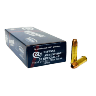 38 Special - Colt Defense 110 Grain +P SC-HP   - 20 Rounds