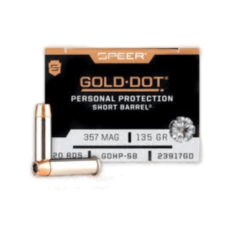 357 Magnum - Speer Gold Dot 135 Grain Short Barrel JHP - 20 Rounds