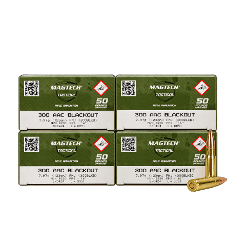 300 Blackout - Magtech 123 Grain FMJ - 200 Rounds