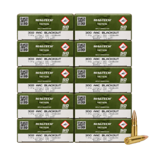 300 Blackout - Magtech 123 Grain FMJ - 500 Rounds