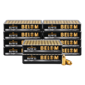 9mm - BELOM 124 Gr. Full Metal Jacket - 500 Rounds