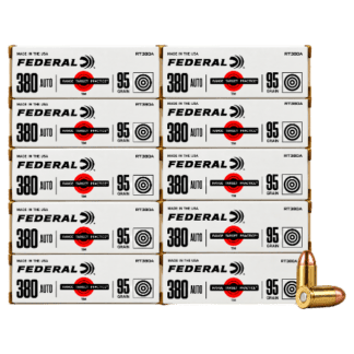 380 Auto - Federal Range Ammo 95 Grain FMJ - 500 Rounds