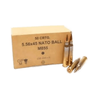 5.56 NATO - GGG 62 Grain M855 FMJ Military Grade - 50 Rounds