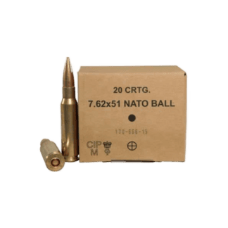 7.62x51 NATO - GGG 147 Grain M80 Ball FMJ - 20 Rounds