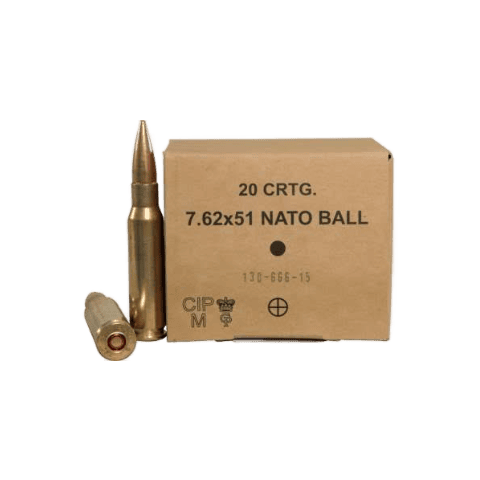 7.62x51 NATO - GGG 147 Grain M80 Ball FMJ - 20 Rounds