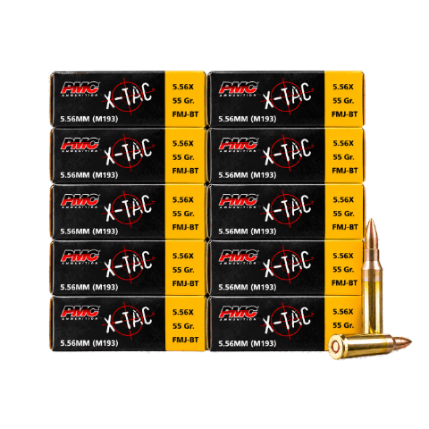 5.56 NATO - PMC X-Tac 55 Grain FMJ 556X - 200 Rounds
